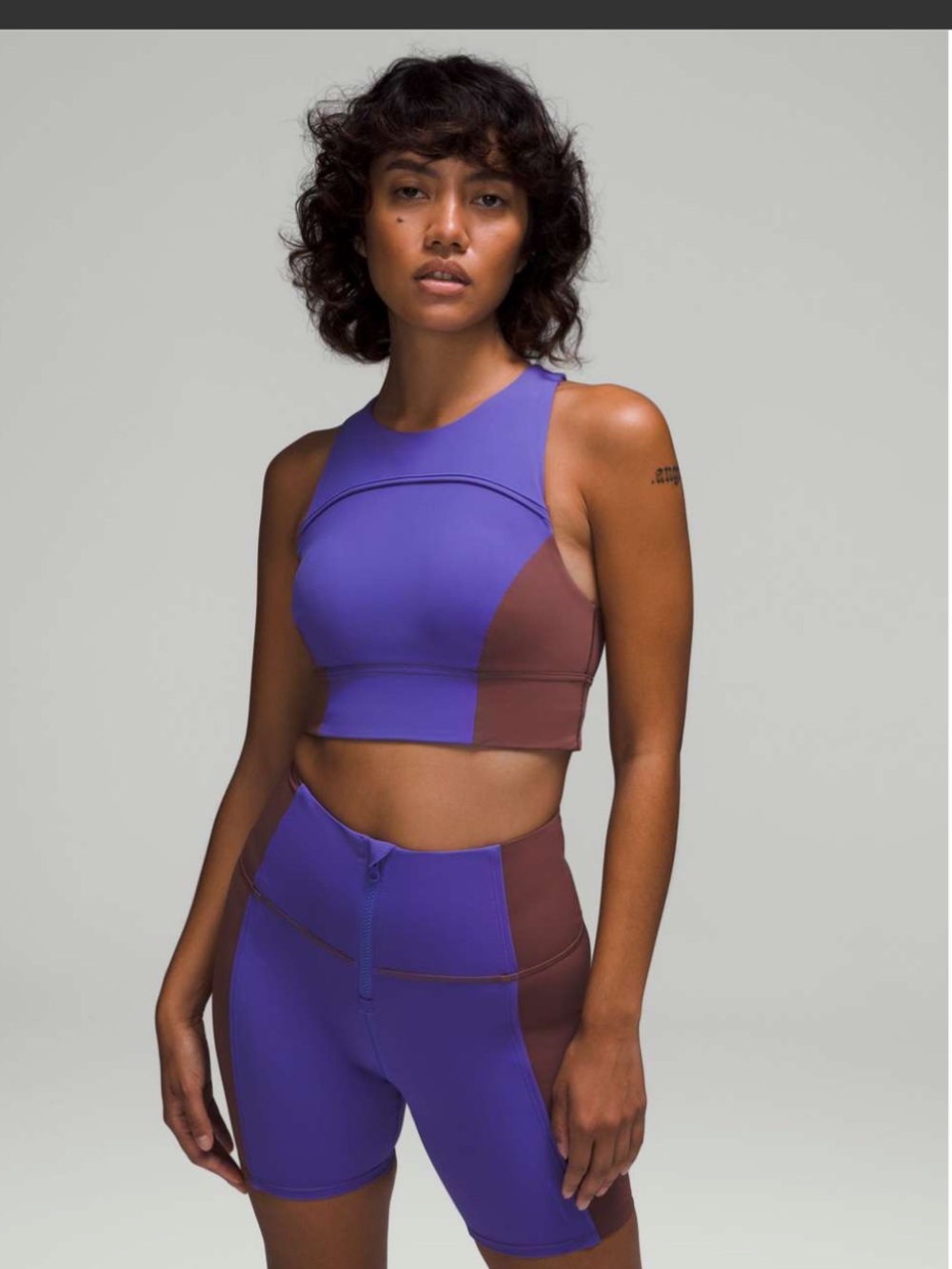 NWT New LULULEMON Hike to Swim Sports Bra Top Charged Indigo / Dark Oxide 6